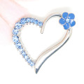 Factory Hot Sale Fancy Custom Crystal Heart Colgante para collar